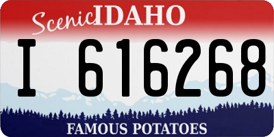 ID license plate I616268