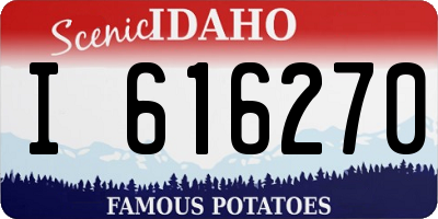 ID license plate I616270