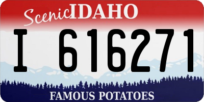 ID license plate I616271