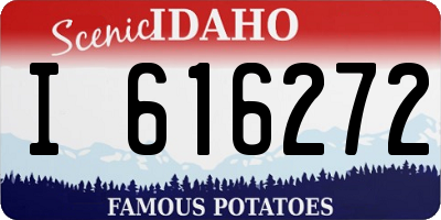 ID license plate I616272