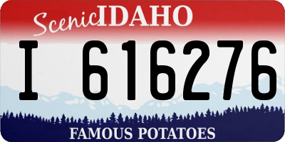 ID license plate I616276