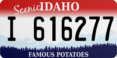 ID license plate I616277