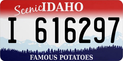 ID license plate I616297