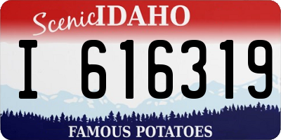 ID license plate I616319