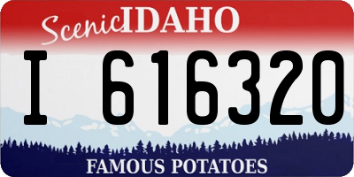 ID license plate I616320
