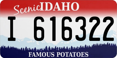 ID license plate I616322