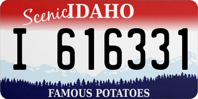 ID license plate I616331