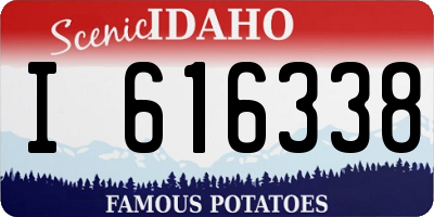 ID license plate I616338