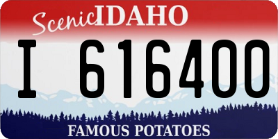 ID license plate I616400