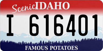 ID license plate I616401