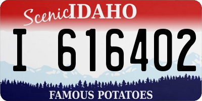 ID license plate I616402