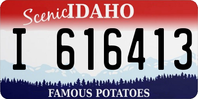 ID license plate I616413