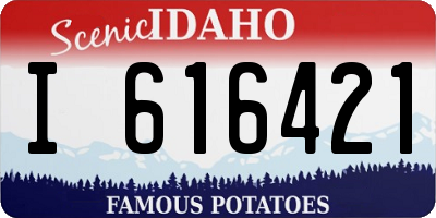 ID license plate I616421