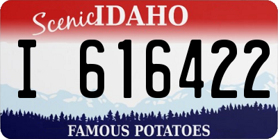 ID license plate I616422