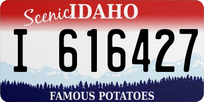 ID license plate I616427