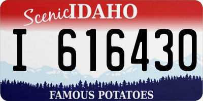 ID license plate I616430