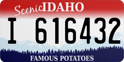 ID license plate I616432