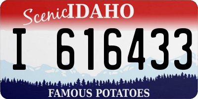 ID license plate I616433