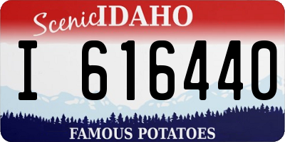 ID license plate I616440