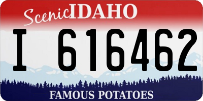 ID license plate I616462