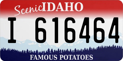 ID license plate I616464