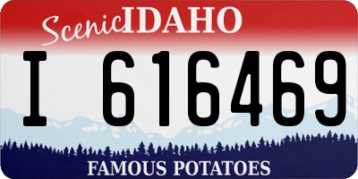 ID license plate I616469