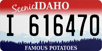 ID license plate I616470