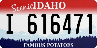 ID license plate I616471