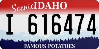 ID license plate I616474