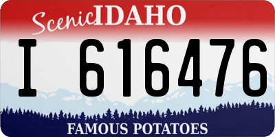 ID license plate I616476