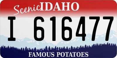 ID license plate I616477