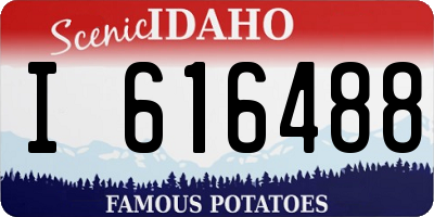 ID license plate I616488
