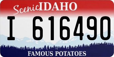 ID license plate I616490