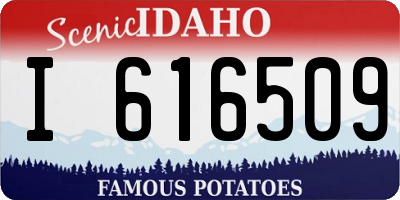 ID license plate I616509
