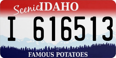 ID license plate I616513