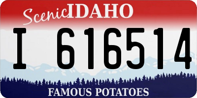 ID license plate I616514