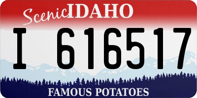 ID license plate I616517