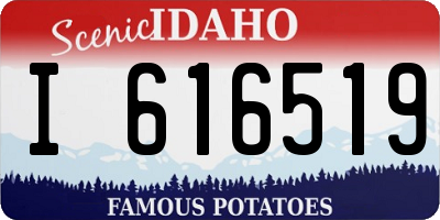 ID license plate I616519