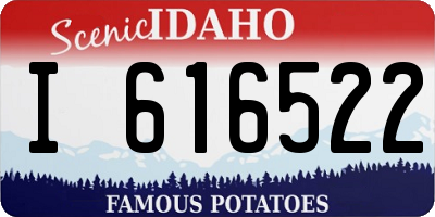 ID license plate I616522