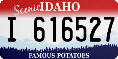 ID license plate I616527
