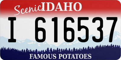 ID license plate I616537