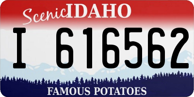 ID license plate I616562