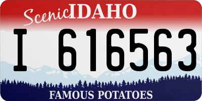 ID license plate I616563