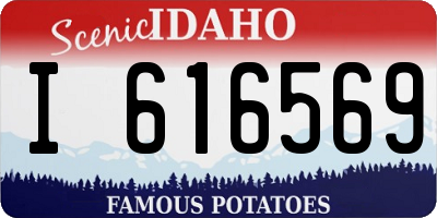 ID license plate I616569