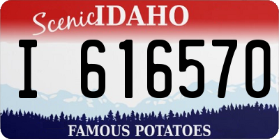 ID license plate I616570