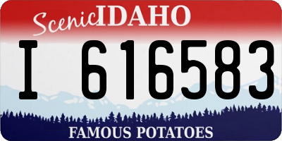 ID license plate I616583