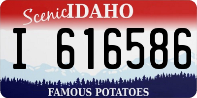 ID license plate I616586