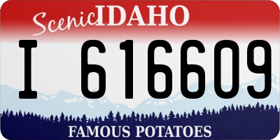 ID license plate I616609