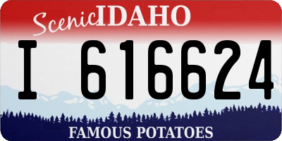 ID license plate I616624
