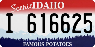 ID license plate I616625